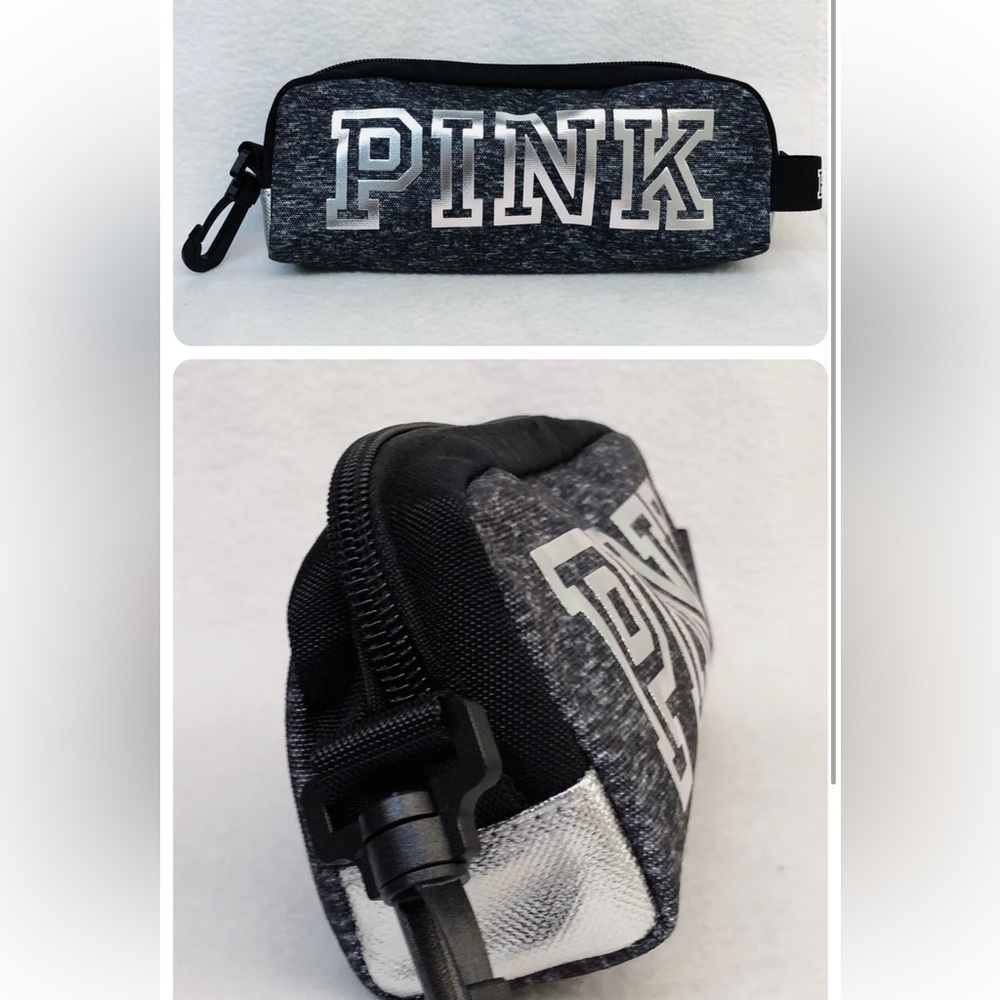 Victoria's Secret PINK Grey Marl Color Pouch NWOT - Picture 5 of 16